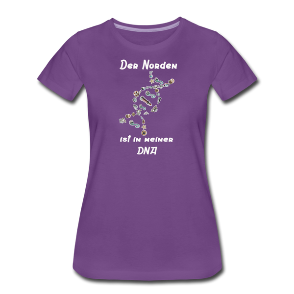 Damen Premium T-Shirt DER NORDEN IST IN MEINER DNA - Lila