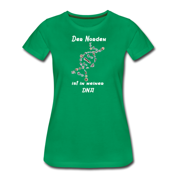 Damen Premium T-Shirt DER NORDEN IST IN MEINER DNA - Kelly Green