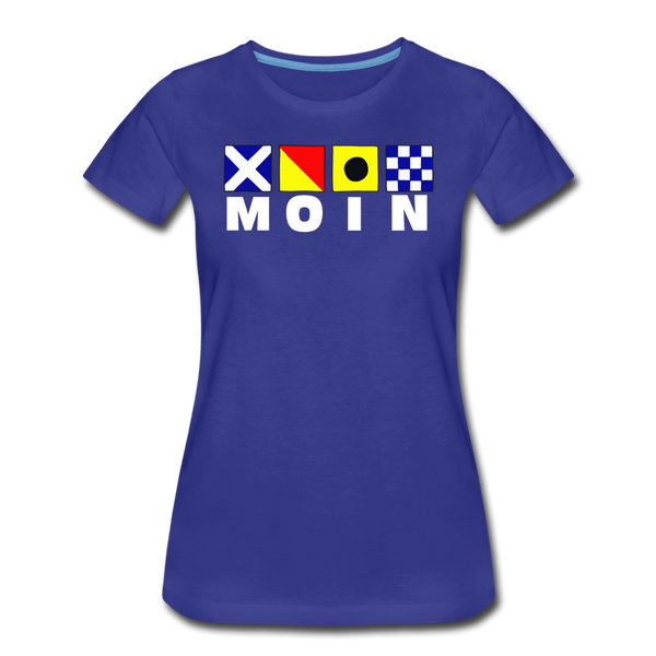 Damen Premium T-Shirt MOIN FLAGENALPHABET - Königsblau
