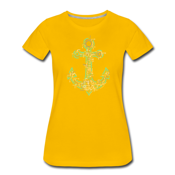 Damen Premium T-Shirt ANKER - Sonnengelb