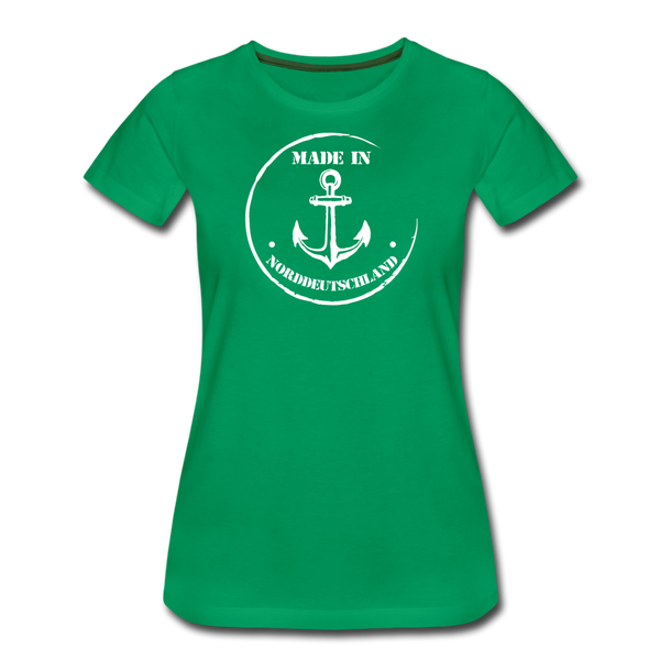 Damen Premium T-Shirt MADE IN NORDDEUTSCHLAND ANKER - Kelly Green