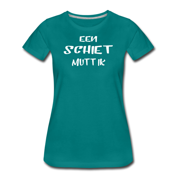 Damen Premium T-Shirt EEN SCHIET MUTT IK - Divablau