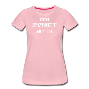 Damen Premium T-Shirt EEN SCHIET MUTT IK - Hellrosa