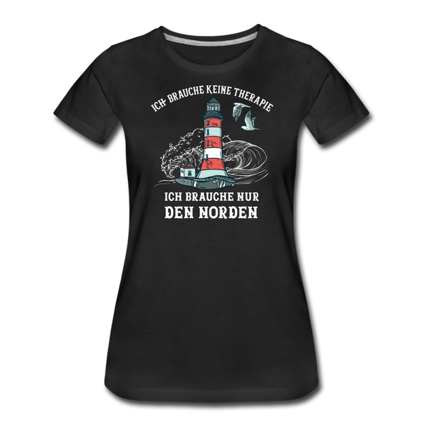 Damen Premium T-Shirt THERAPIE NORDEN - Schwarz