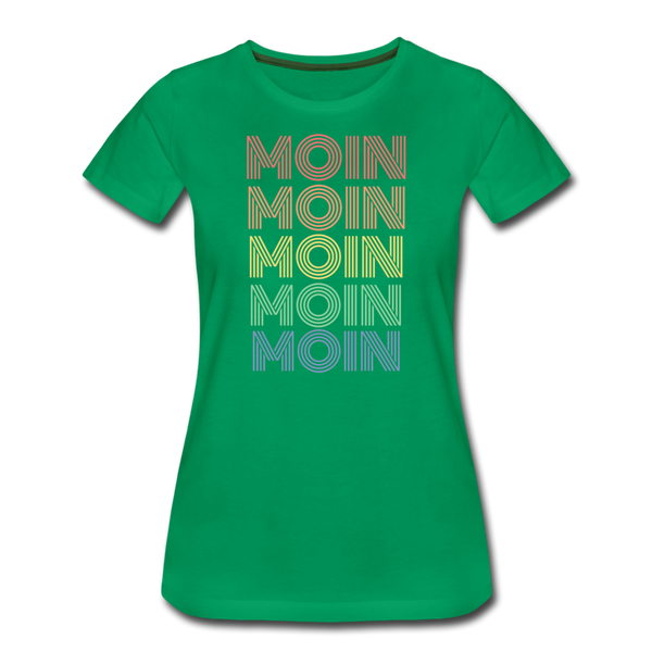 Damen Premium T-Shirt MOIN 70er / 80er PARTY STYLE - Kelly Green