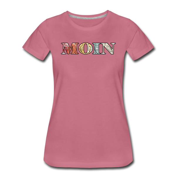 Damen Premium T-Shirt MOIN RETRO BUNT - Malve