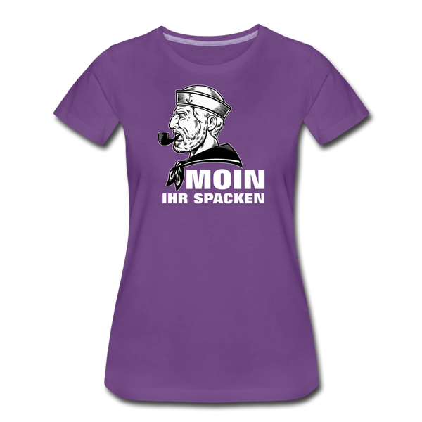 Damen Premium T-Shirt MOIN IHR SPACKEN MATROSE - Lila