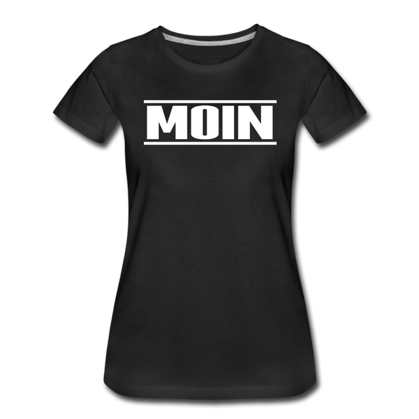Damen Premium T-Shirt MOIN - Schwarz