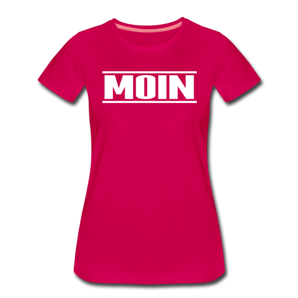 Damen Premium T-Shirt MOIN - dunkles Pink