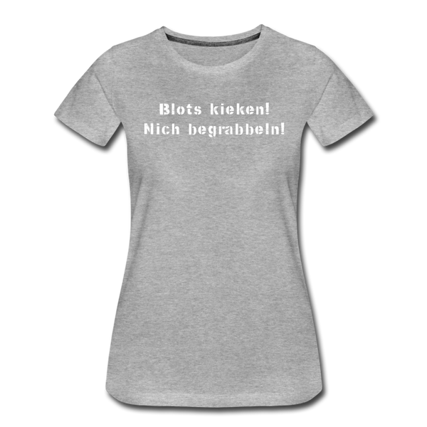 Damen Premium T-Shirt BLOTS KIEKEN - Grau meliert