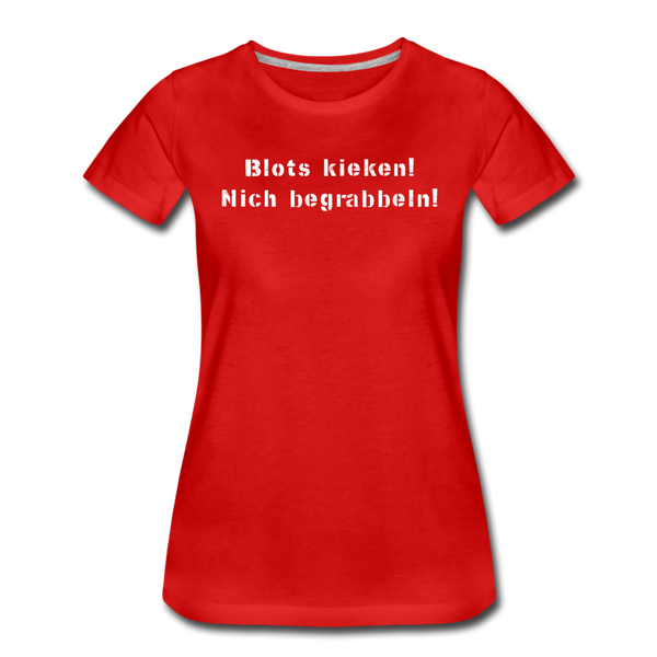 Damen Premium T-Shirt BLOTS KIEKEN - Rot