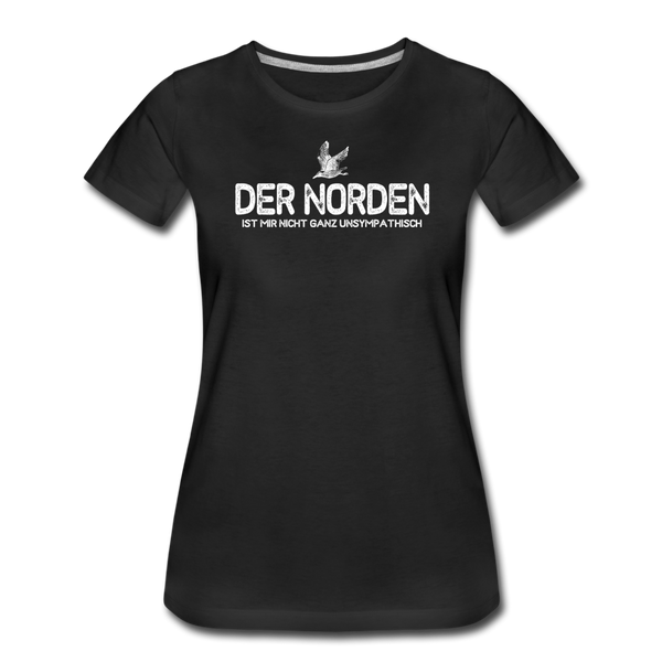 Damen Premium T-Shirt DER NORDEN - Schwarz
