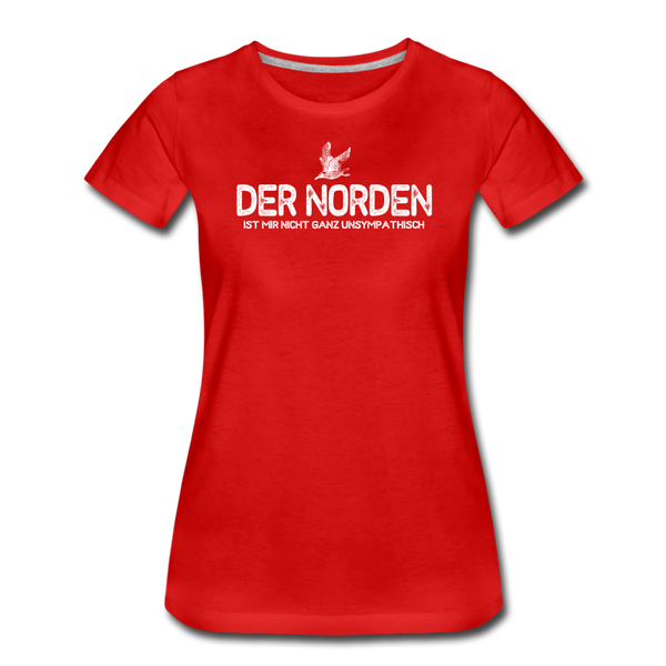 Damen Premium T-Shirt DER NORDEN - Rot