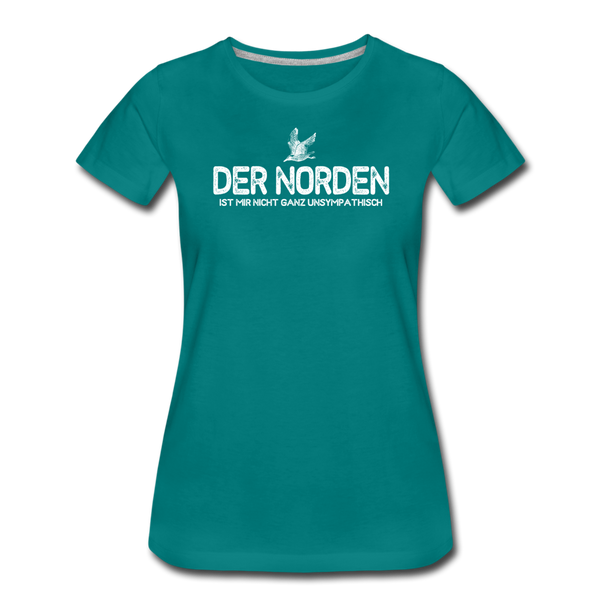 Damen Premium T-Shirt DER NORDEN - Divablau
