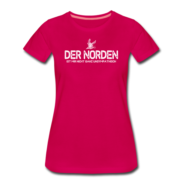 Damen Premium T-Shirt DER NORDEN - dunkles Pink