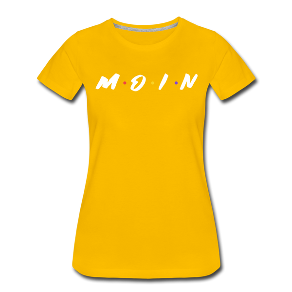 Damen Premium T-Shirt M.O.I.N - Sonnengelb