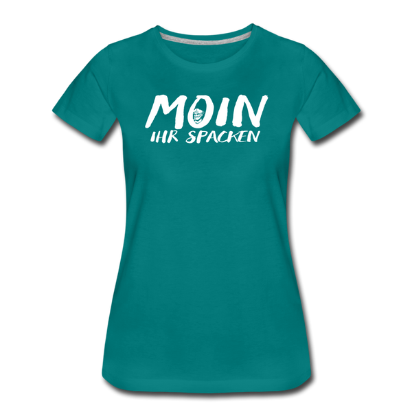 Damen Premium T-Shirt MOIN IHR SPACKEN - Divablau
