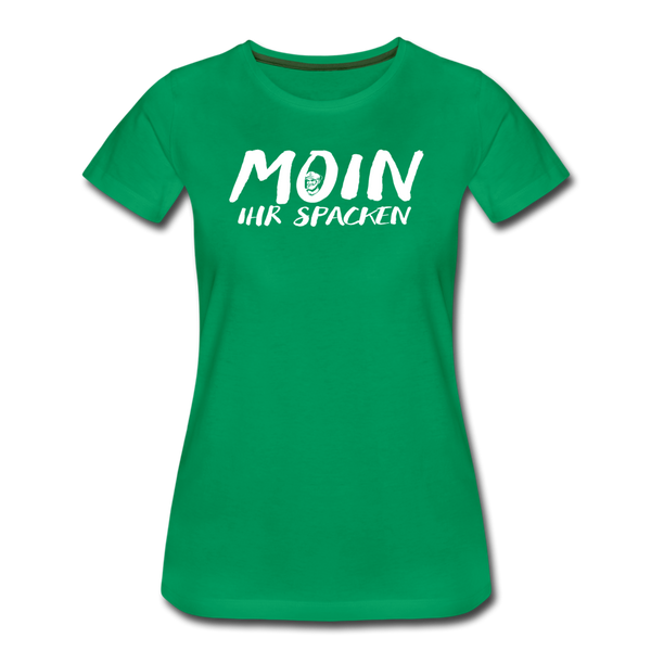 Damen Premium T-Shirt MOIN IHR SPACKEN - Kelly Green