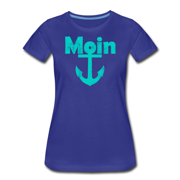 Damen Premium T-Shirt MOIN ANKER - Königsblau