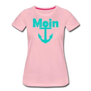 Damen Premium T-Shirt MOIN ANKER - Hellrosa