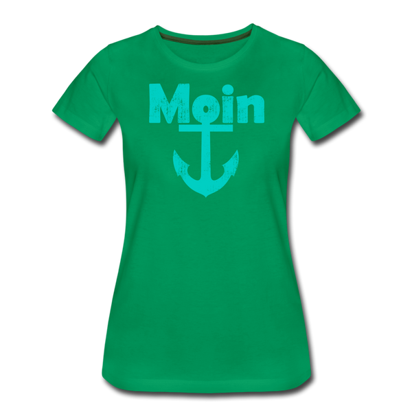 Damen Premium T-Shirt MOIN ANKER - Kelly Green