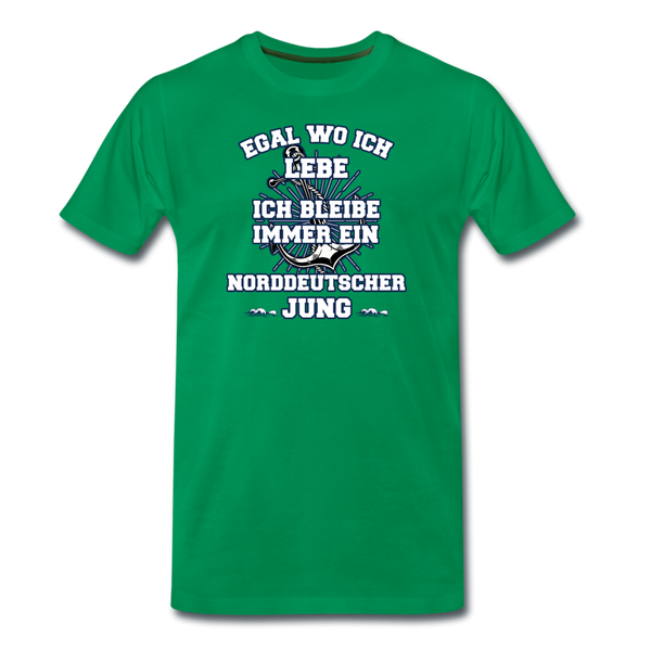 Herren  Premium T-Shirt NORDDEUTSCHER JUNG - Kelly Green