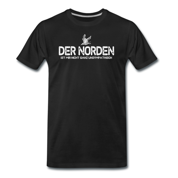 Herren  Premium T-Shirt DER NORDEN - Schwarz