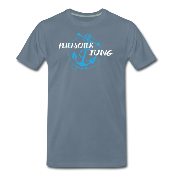 Herren  Premium T-Shirt PLIETSCHER JUNG - Blaugrau