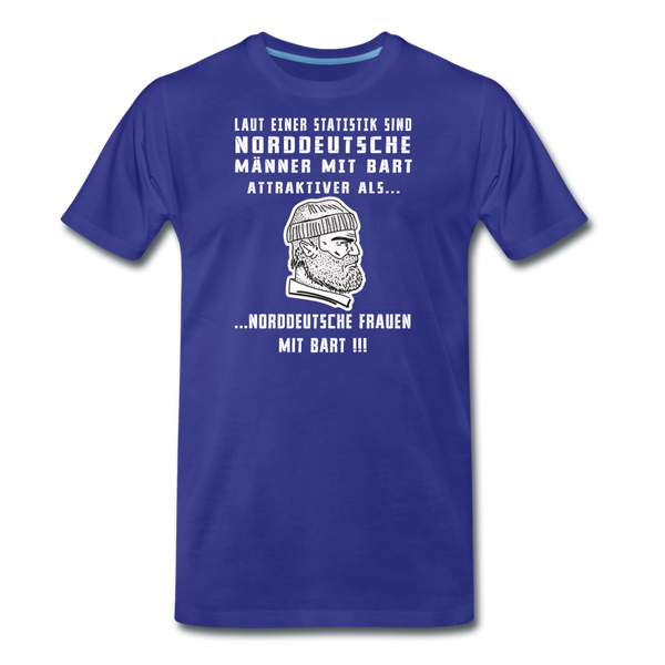 Herren  Premium T-Shirt NORDDEUTSCHE MÄNNER MIT BART - Königsblau