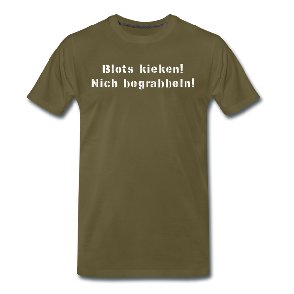 Herren  Premium T-Shirt BLOTS KIEKEN - Khaki