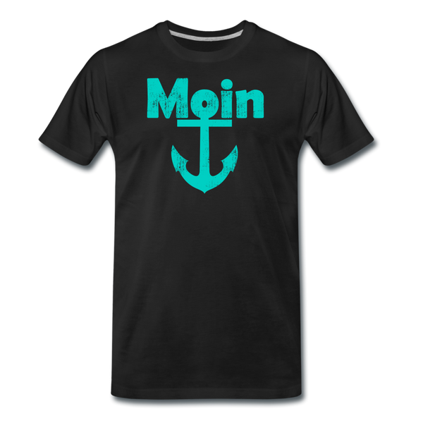 Herren  Premium T-Shirt MOIN ANKER - Schwarz