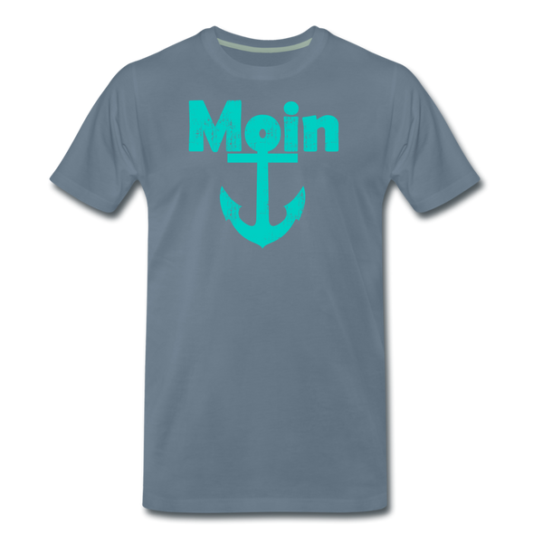 Herren  Premium T-Shirt MOIN ANKER - Blaugrau