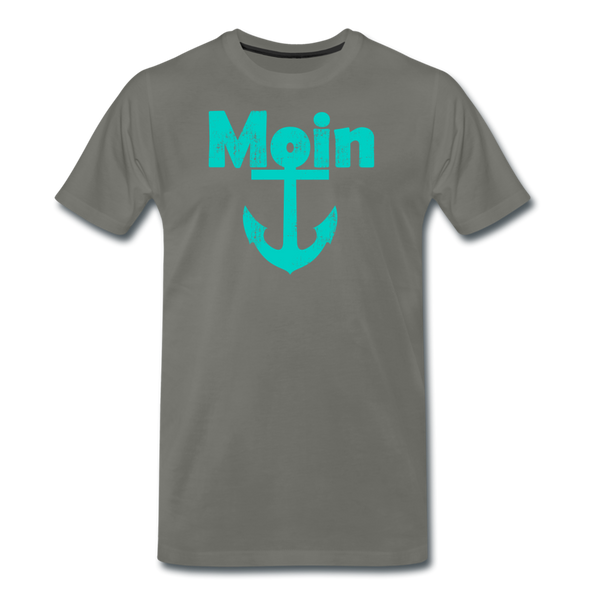 Herren  Premium T-Shirt MOIN ANKER - Asphalt