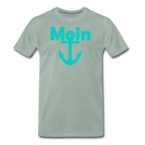 Herren  Premium T-Shirt MOIN ANKER - Graugrün