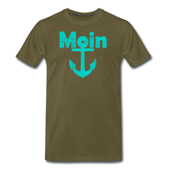 Herren  Premium T-Shirt MOIN ANKER - Khaki