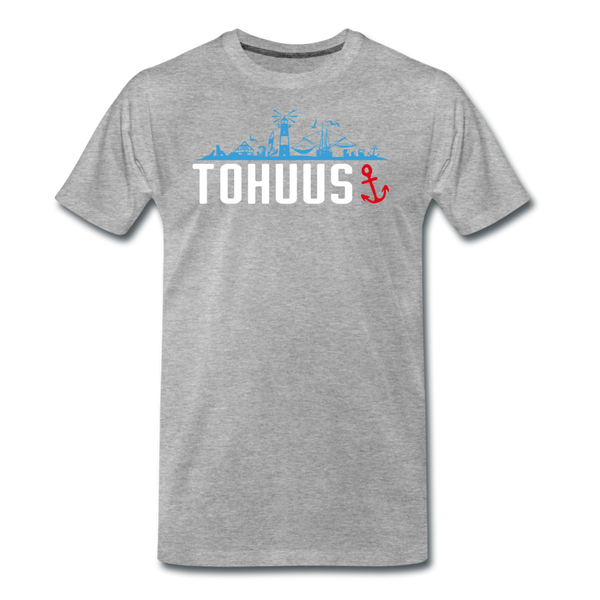 Herren Premium T-Shirt TOHUUS - Grau meliert