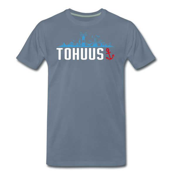 Herren Premium T-Shirt TOHUUS - Blaugrau