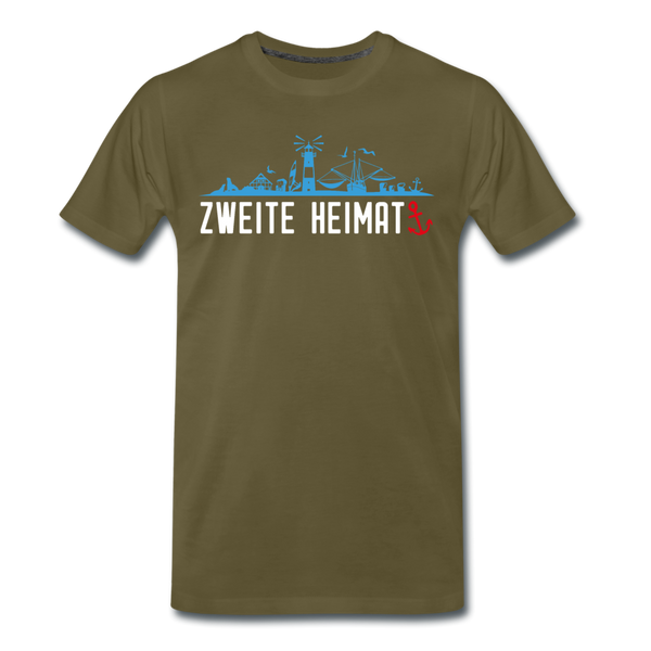 Herren  Premium T-Shirt ZWEITE HEIMAT - Khaki