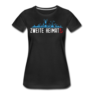 Damen Premium T-Shirt ZWEITE HEIMAT - Schwarz