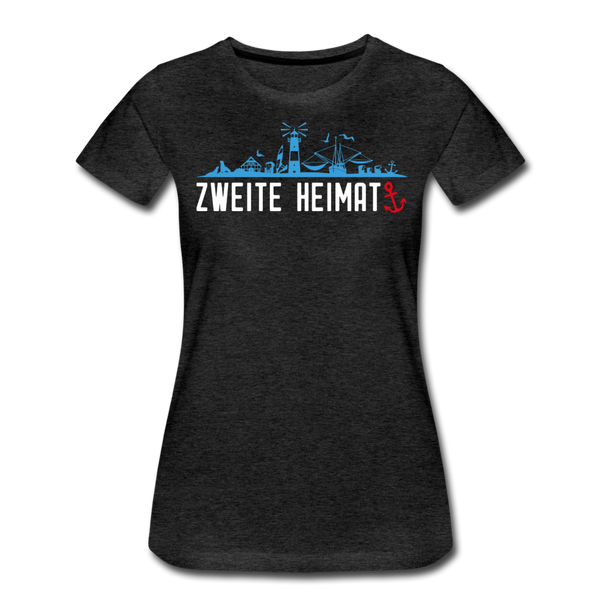 Damen Premium T-Shirt ZWEITE HEIMAT - Anthrazit