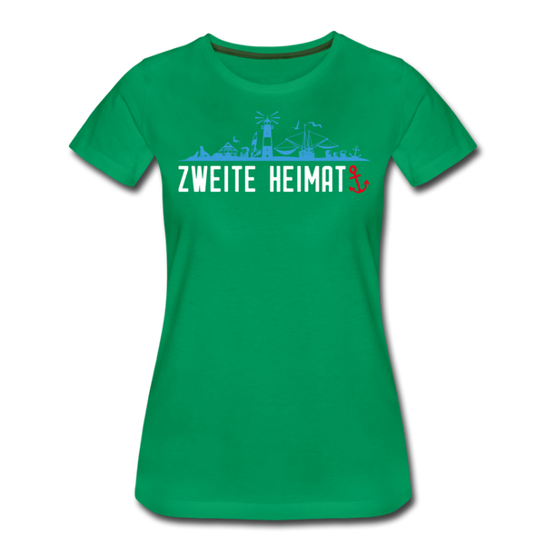 Damen Premium T-Shirt ZWEITE HEIMAT - Kelly Green