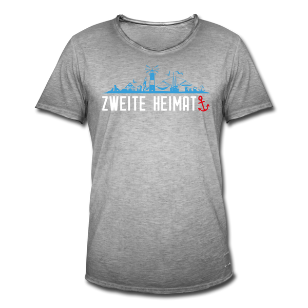 Herren Vintage T-Shirt ZWEITE HEIMAT - Vintage Grau