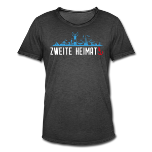 Herren Vintage T-Shirt ZWEITE HEIMAT - Vintage Schwarz