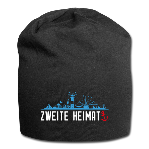Maritimer Beanie ZWEITE HEIMAT - Schwarz