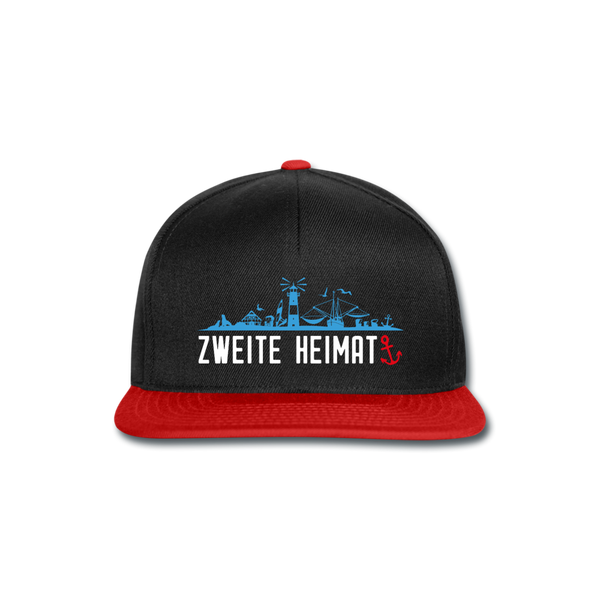 Snapback Cap ZWEITE HEIMAT - Schwarz/Rot