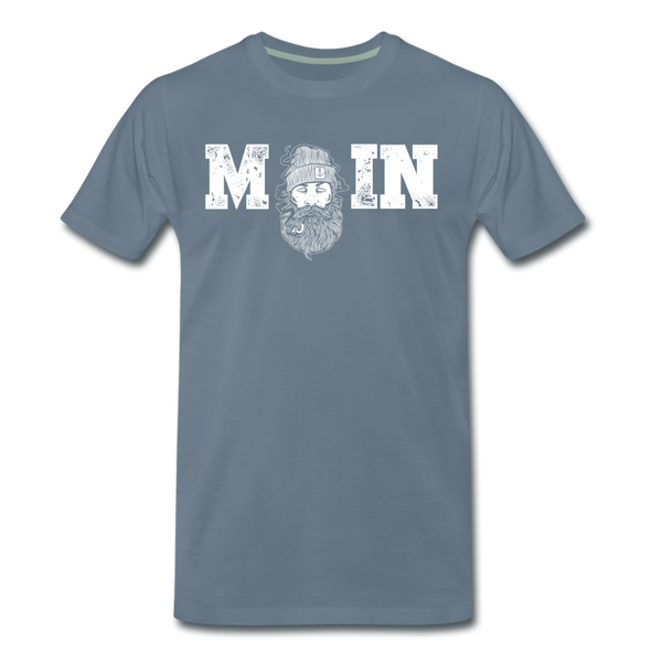 Herren  Premium T-Shirt MOIN SEEMANN - Blaugrau