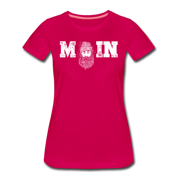Damen Premium T-Shirt MOIN SEEMANN - dunkles Pink