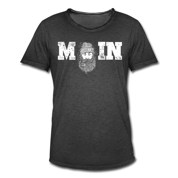 Herren Vintage T-Shirt MOIN SEEMANN - Vintage Schwarz