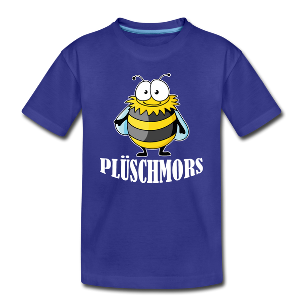 Kinder Premium T-Shirt Plüschmors - Königsblau