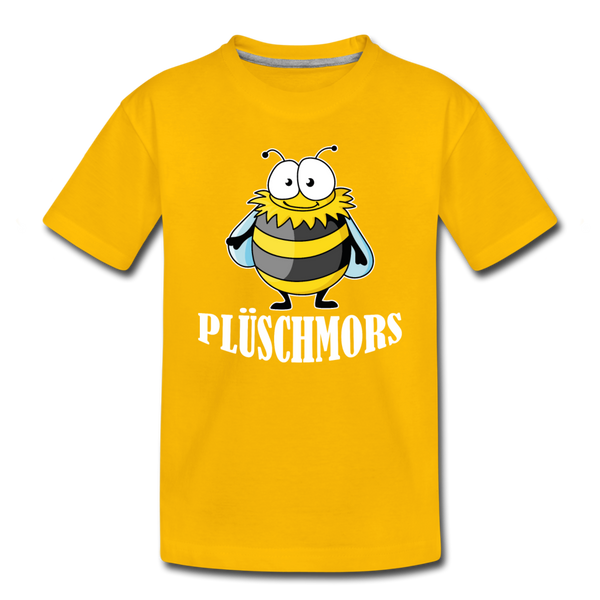 Kinder Premium T-Shirt Plüschmors - Sonnengelb